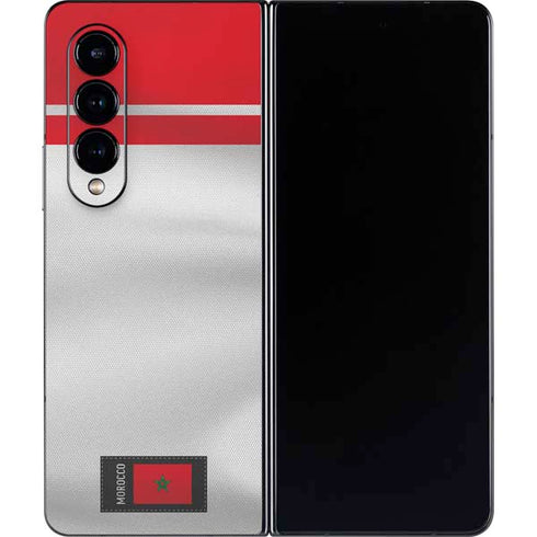 Morocco Soccer Flag Galaxy Z Fold4 5G Skin